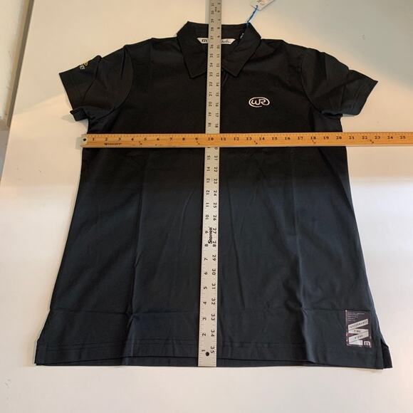 Travis Mathew Polo Shirt Womens XL Black Short Sleeve Wickenburg Golf *Logo - Picture 7 of 13